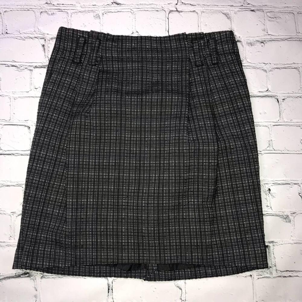 Black & White Merona Pleated Skirt